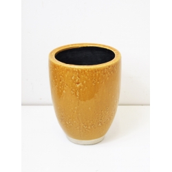 Osłonka betonowa ceramiczna szkliwiona kolor Miodowy/Musztardowy